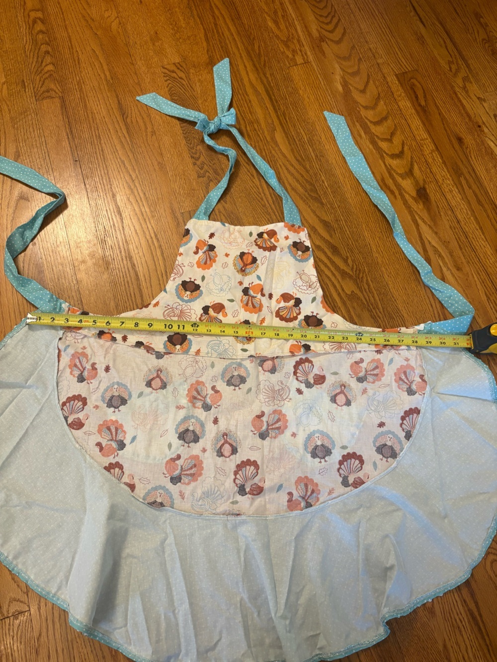 Handmade Mother Daughter Matching Ruffle Thanksgiving Aprons - Picture 6 of 7